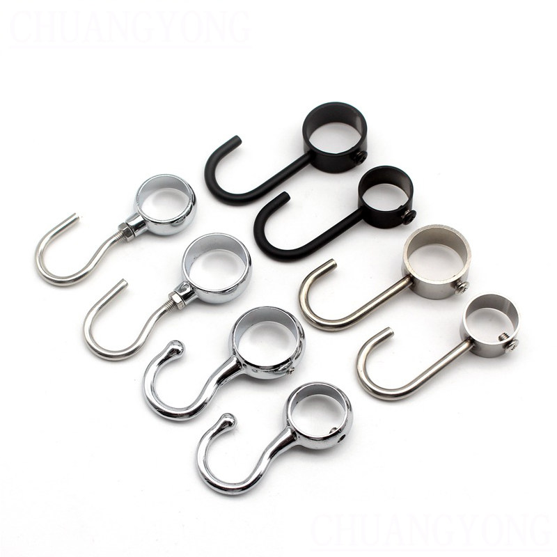 加厚不锈钢套管钩创意穿管钩活动挂钩厨房挂杆挂钩挂件挂架排钩