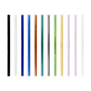 ins玻璃吸管弯曲食品级耐热玻璃搅拌吸管多色自选混搭高颜值吸管