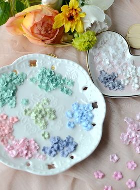 迷你娃衣辅料缎面压皱立体花瓣花片DIY装饰帽子裙子点缀1.5元10片