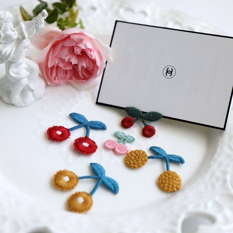 新款可爱彩色编织复古小樱桃花朵 DIY童装打底裤发夹发饰服装装饰,居家布艺,珠子/钻饰/花朵等配饰,淘宝优惠券,粉丝福利购,淘宝优惠卷