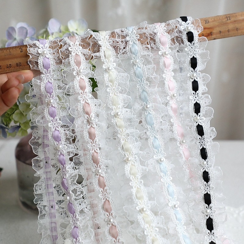 洛丽塔白色蕾丝花边辅料裙摆装饰 串带珍珠花边窗帘帽子娃衣材料,居家布艺,花边,淘宝优惠券,粉丝福利购,淘宝优惠卷