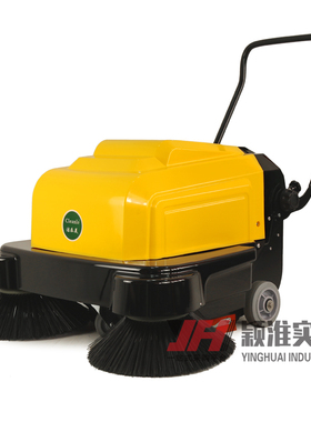 洁乐美KM1050S手推式电动扫地机市政物业小区车间灰尘清扫车双刷