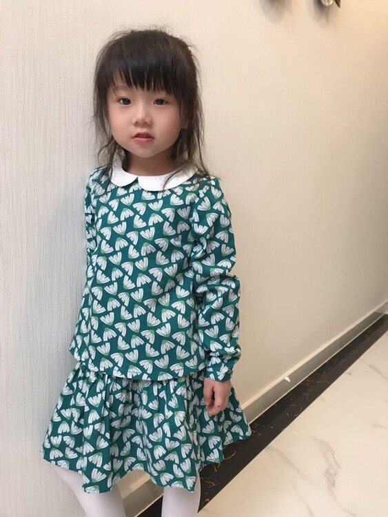 法国高级童装 纯正 2019秋季新款女童印花小翻领娃娃衫衬衫纯棉|ruв категории Детская одежда, рубашка - от Buy2taobao.com для оказания профессиональной услуги покупки агента Taobao