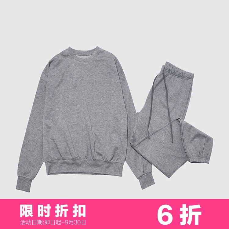 舒适四季款运动休闲卫衣卫裤套装图片
