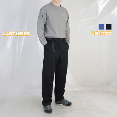 三层抓绒软壳裤防风保暖宽松直筒