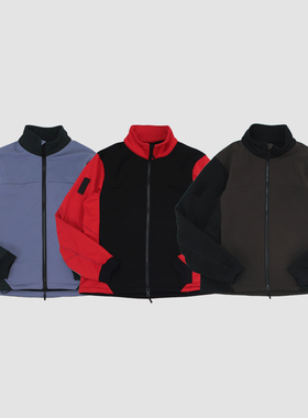 LAST HEIRS System_A防风雨拼色立裁保暖抓绒立领白标epe软壳夹克