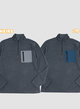 LAST HEIRS“轻盈恒温舒适”PG运动模块抓绒高领半拉长袖卫衣男女