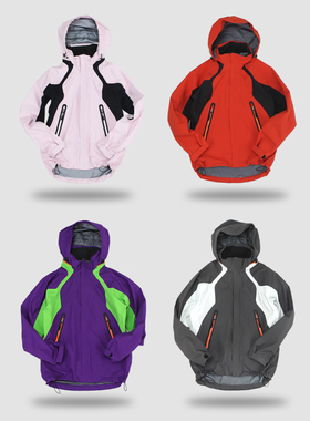 LAST HEIRS EVA机甲配色黑标硬壳防水透气收纳帽压胶冲锋衣二次元