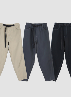 LAST HEIRS“轻如云朵会呼吸”白标软壳防风运动剪裁宽松锥形长裤