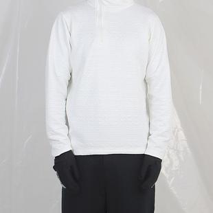 温润恒温保暖缝线机能斜半拉链高领卫衣黑白 高奢同源 LAST HEIRS