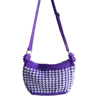 多功能蜂窝包 单肩斜挎订制钩针毛线针织手工艺钩编包成品包国潮