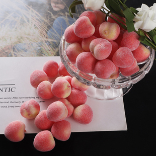 仿真桃子水果系列泡沫材质DIY手工发簪娘子制作材料头饰蟠桃仙桃
