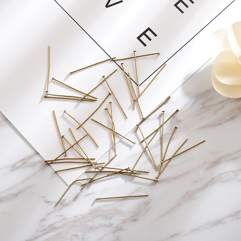 DIY 쥬얼리 액세서리 T 바늘|T 자형 바늘|T 자형 바늘 직경 0.7MM 32-40MM 10 그램 약 76 개