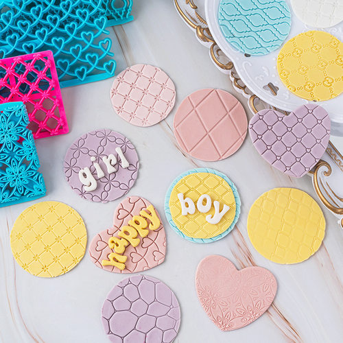 生日蛋糕翻糖花纹压模切模