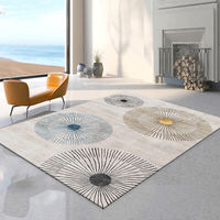 The new carpet for the living room and bedroom is light luxury, high-end and simple. The sofa is fully covered with floor MATS, and the coffee table can be used to wipe the bed thumbnail 2