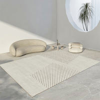 The new carpet for the living room and bedroom is light luxury, high-end and simple. The sofa is fully covered with floor MATS, and the coffee table can be used to wipe the bed thumbnail 4