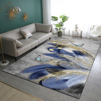 The new carpet for the living room and bedroom is light luxury, high-end and simple. The sofa is fully covered with floor MATS, and the coffee table can be used to wipe the bed thumbnail 7