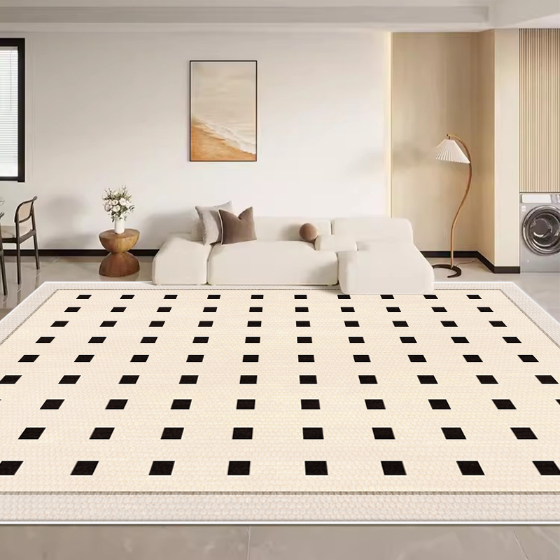 奶油风地毯客厅2025新款防水防污轻奢高级卧室地垫免洗沙发茶几毯,居家布艺,地毯,淘宝优惠券,粉丝福利购,淘宝优惠卷
