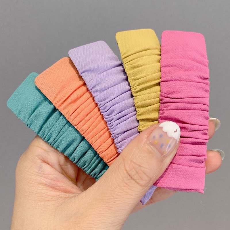 韩版彩色边夹碎发BB夹子发卡