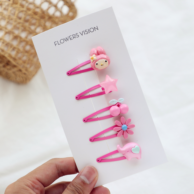 韩版儿童套装饰卡通bb夹