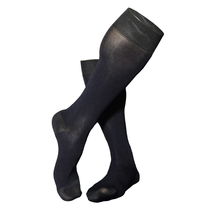 男士秋冬莫代尔桑蚕丝长筒袜