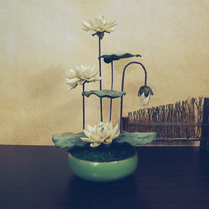 百荷花仿真花塑料莲花摆件高品质佛前供花古风中国风禅意茶桌装饰在类目 家居饰品, 花瓶/花器/仿真花/仿真饰品, 仿真花/假花中 - 来自Buy2taobao.com提供专业的淘宝代购服务