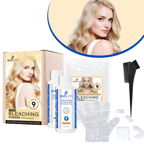 首品英文跨境漂发剂褪黑色剂漂染膏褪色膏头发漂粉毛白粉双氧奶