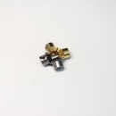 0.5模锥齿轮伞齿20齿孔2孔3孔4微型铜齿90度304不锈钢小模数齿轮