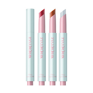 nukka元气法则晶透成膜固体唇蜜落樱粉镜面易上色