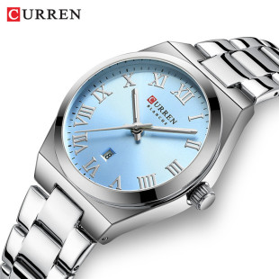 CURREN/卡瑞恩 9095女士钢带手表时尚简约女表女士时装手表女日历