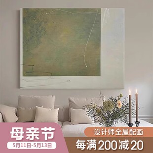 饰画办公室挂画轻奢风格 手绘油画 宁静岁月 现代简约抽象画客厅装