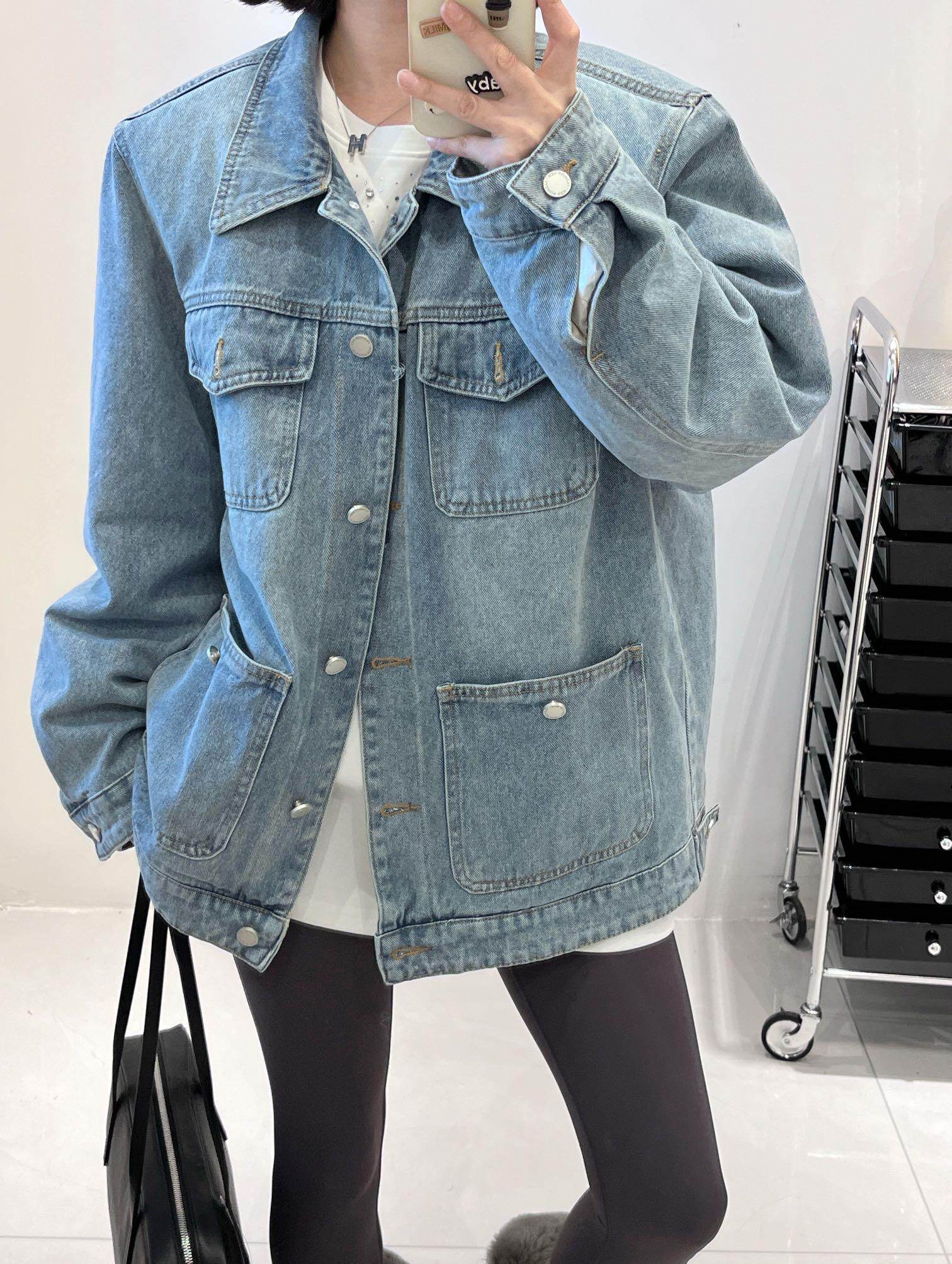 韩国东大门2025冬季牛仔派克服羽绒服外套女炸街韩系减龄