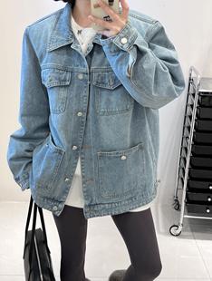 韩国东大门2025冬季 牛仔派克服羽绒服外套女炸街韩系减龄