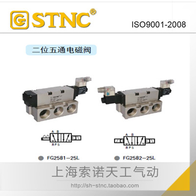 【STNC索诺天工电磁阀】二位五通电磁阀FG2582-25(L)
