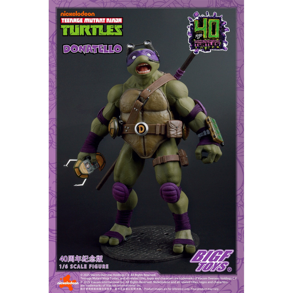 BIGFTOYS 1/6 忍者龟 多纳泰罗 40周年纪念款 BIGF-003 定金