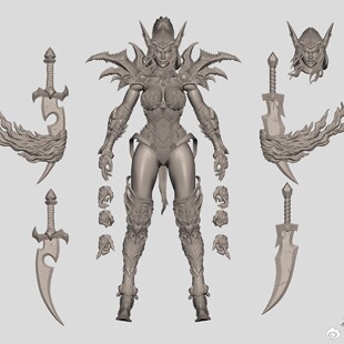 精灵女战士 BROTOYS 先行定金 可动手办