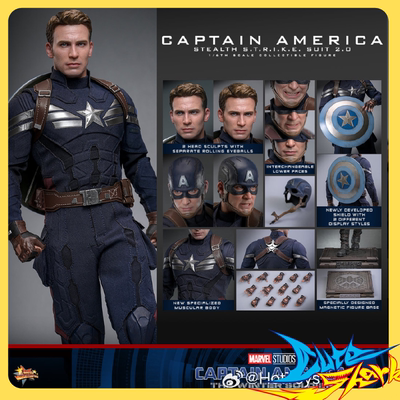 HT HotToys 1/6 美国队长2冬日战士 潜行战衣2.0 MMS783 补款
