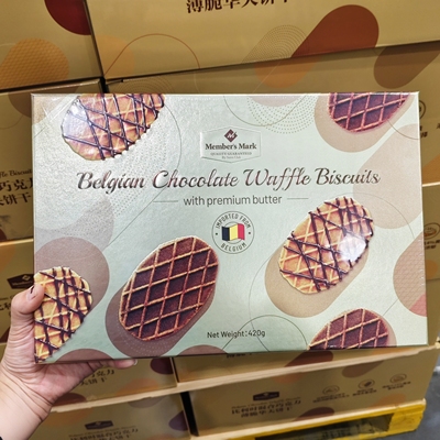 山姆代购 MM比利时混合巧克力薄脆华夫饼干420g 欧洲风味伴手礼盒