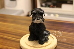 去世宠物定制纪念品桌面石膏摆件小狗猫咪英短雪纳瑞泰迪狗纯手工
