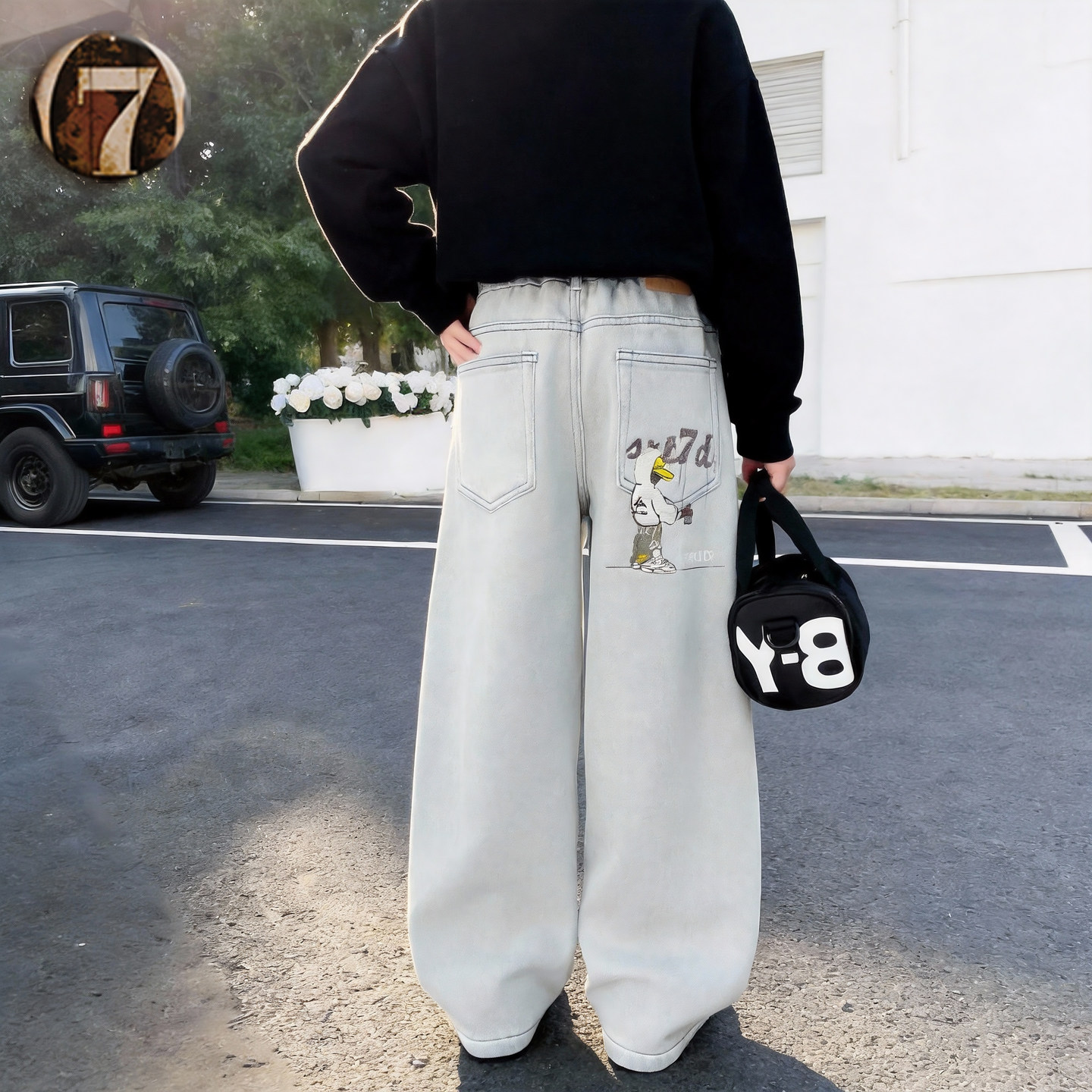 男童牛仔裤2025春秋新款儿童多口袋休闲裤中大童百搭直筒长裤子潮,童装/婴儿装/亲子装,儿童牛仔裤,淘宝优惠券,粉丝福利购,淘宝优惠卷