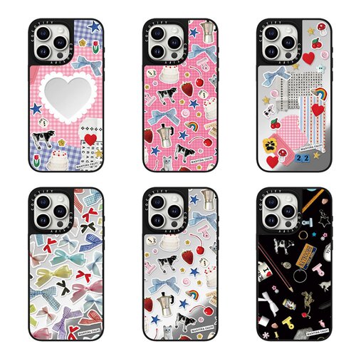 C家联名Martina Calvi爱心布纹磁吸MagSafe新款苹果17Pro适用iPhone16promax手机壳潮牌15plus防摔14保护套13