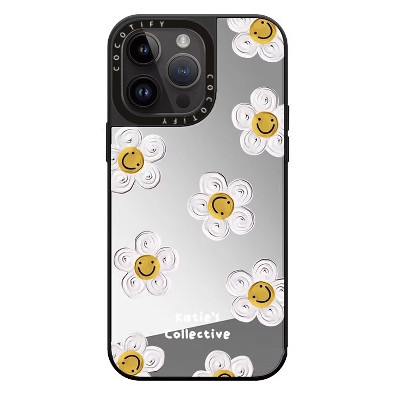 C家 联名高级感白色奶油小雏菊Magsafe磁吸苹果16Pro适