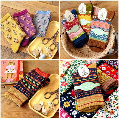 多款可爱棉袜中筒女袜合集