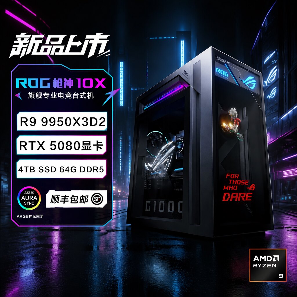 【品牌补贴20%】ROG枪神10X 台式机 夜神RTX5080电脑游戏rog主机图片