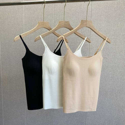 巨软巨好穿！ 一字领无痕吊带背心女一体杯抹胸内衣薄美背文胸女