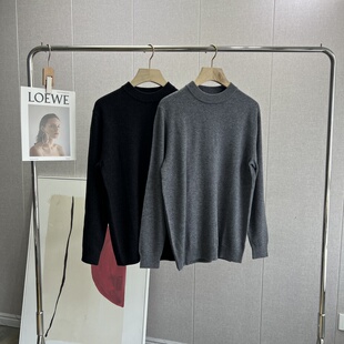 帅气百搭简约圆领套头针织衫 太高级了 冬2025新 羊毛羊绒衫 男士