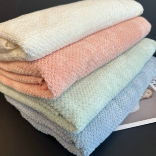 客供订单!加大加厚微米绒~高克重455克菠萝格吸水亲肤家居浴巾女