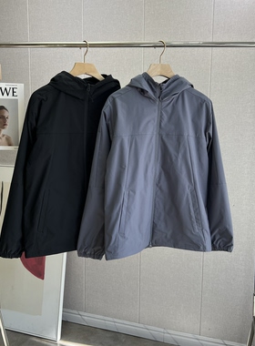 升级版～男女同款 日本单户外机能 抓绒防水连帽冲锋衣 外套