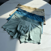 3条装 男 包臀舒适抑菌裆部平角裤 60支莫代尔高档无痕男士 内裤