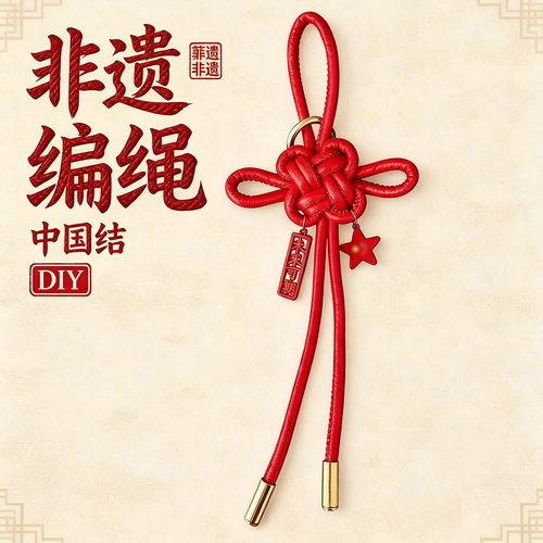 非遗编绳中国结手工材料包国庆节